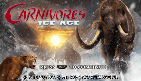 Ice Age [UMD] title screen for PSP